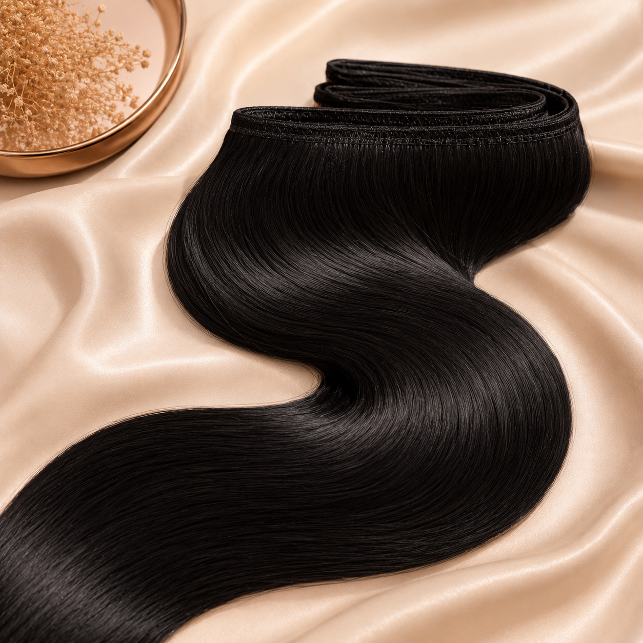 Bandes à coudre cheveux naturels Remy premium - La Maison Lumé